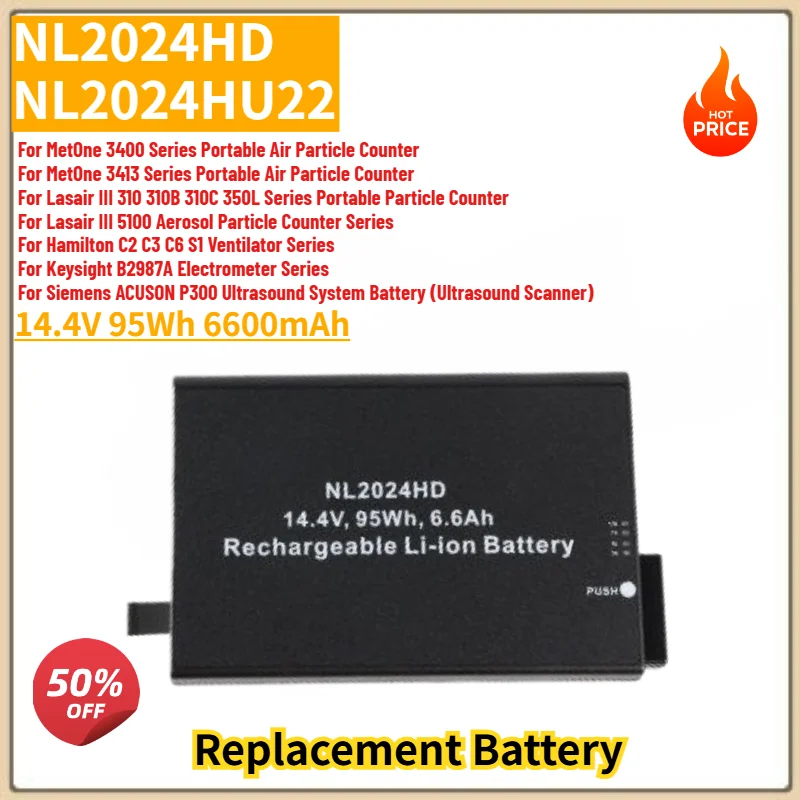 100% New NL2024HD NL2024HU22 High Quality Battery 14.4V 6600mAh For Lasair III 310 310B 310C 350L Series,MetOne 3400 3413 Series
100% New NL2024HD NL2024HU22 High Quality Battery 14.4V 6600mAh For Lasair III 310 310B 310C 350L Series,MetOne 3400 3413 Series
