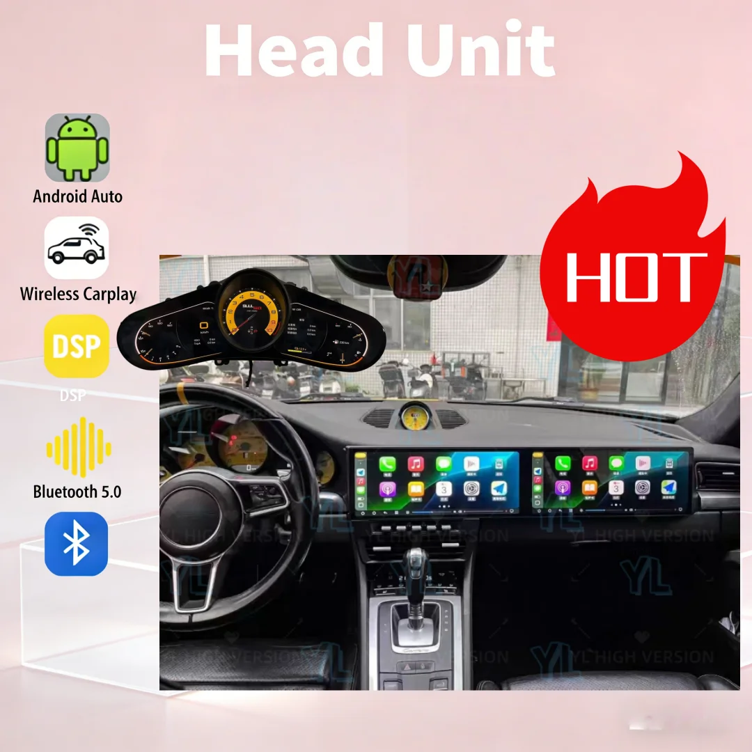 CY Android14 Car Radio For Porsche 911 2012-2018 12.3" Dual Screen Multimedia Video Player Auto GPS Navi 4G Carplay Head Unit BT
CY Android14 Car Radio For Porsche 911 2012-2018 12.3" Dual Screen Multimedia Video Player Auto GPS Navi 4G Carplay Head Unit BT