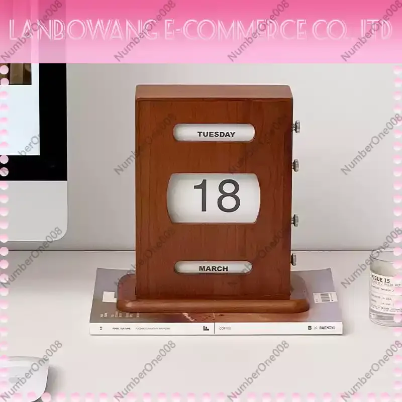 Vintage Wooden Perpetual Calendar Cherry Wood Manual Flip Desk Calendar Retro Antique Desktop Decor for Home Office Gift
Vintage Wooden Perpetual Calendar Cherry Wood Manual Flip Desk Calendar Retro Antique Desktop Decor for Home Office Gift
