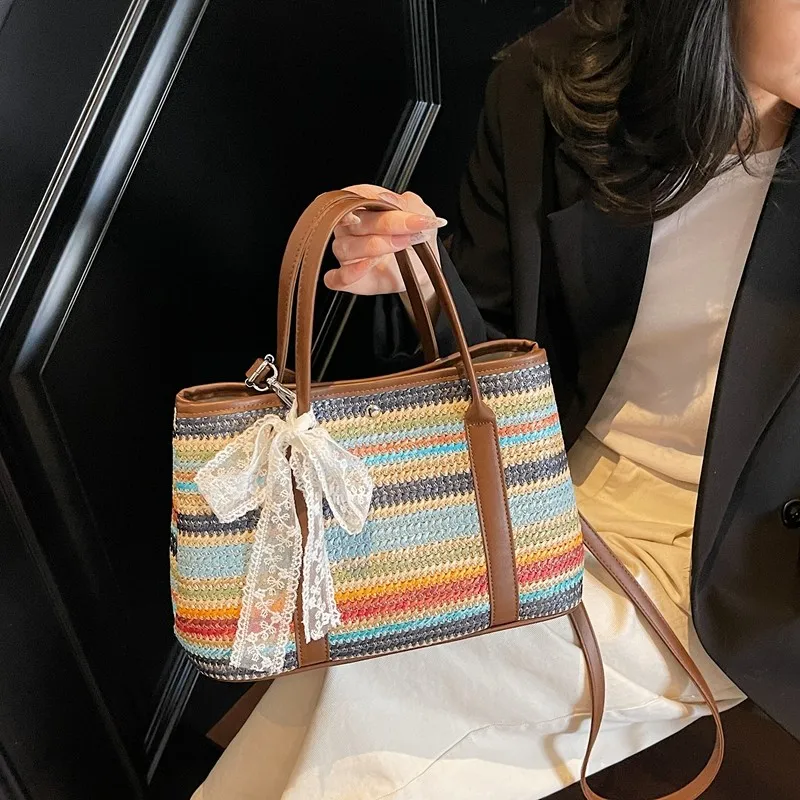 Casual women's woven tote bag shoulder bag crossbody bag handbag bags for woman сумка bolsos de mujer designer luxury bag bolso
Casual women's woven tote bag shoulder bag crossbody bag handbag bags for woman сумка bolsos de mujer designer luxury bag bolso
