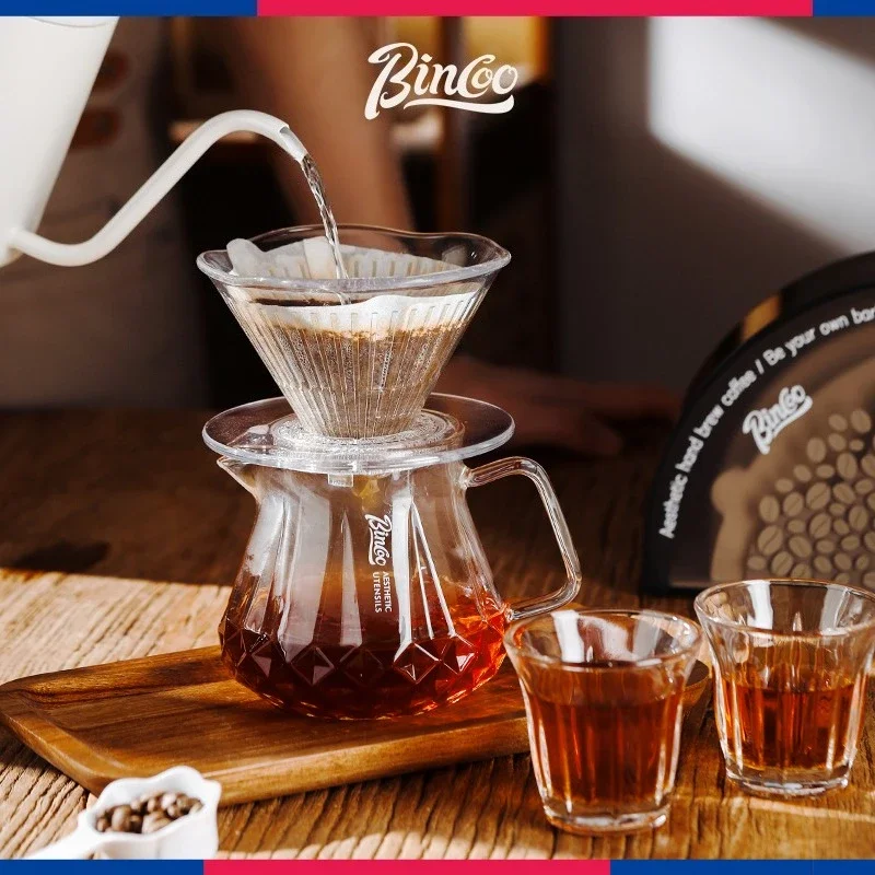 Bincoo 400/600ML Coffee Server Sharing Pot Dripper Cup with 40Pcs Disposable Coffee Filter Paper Drip Coffee Set
Bincoo 400/600ML Coffee Server Sharing Pot Dripper Cup with 40Pcs Disposable Coffee Filter Paper Drip Coffee Set