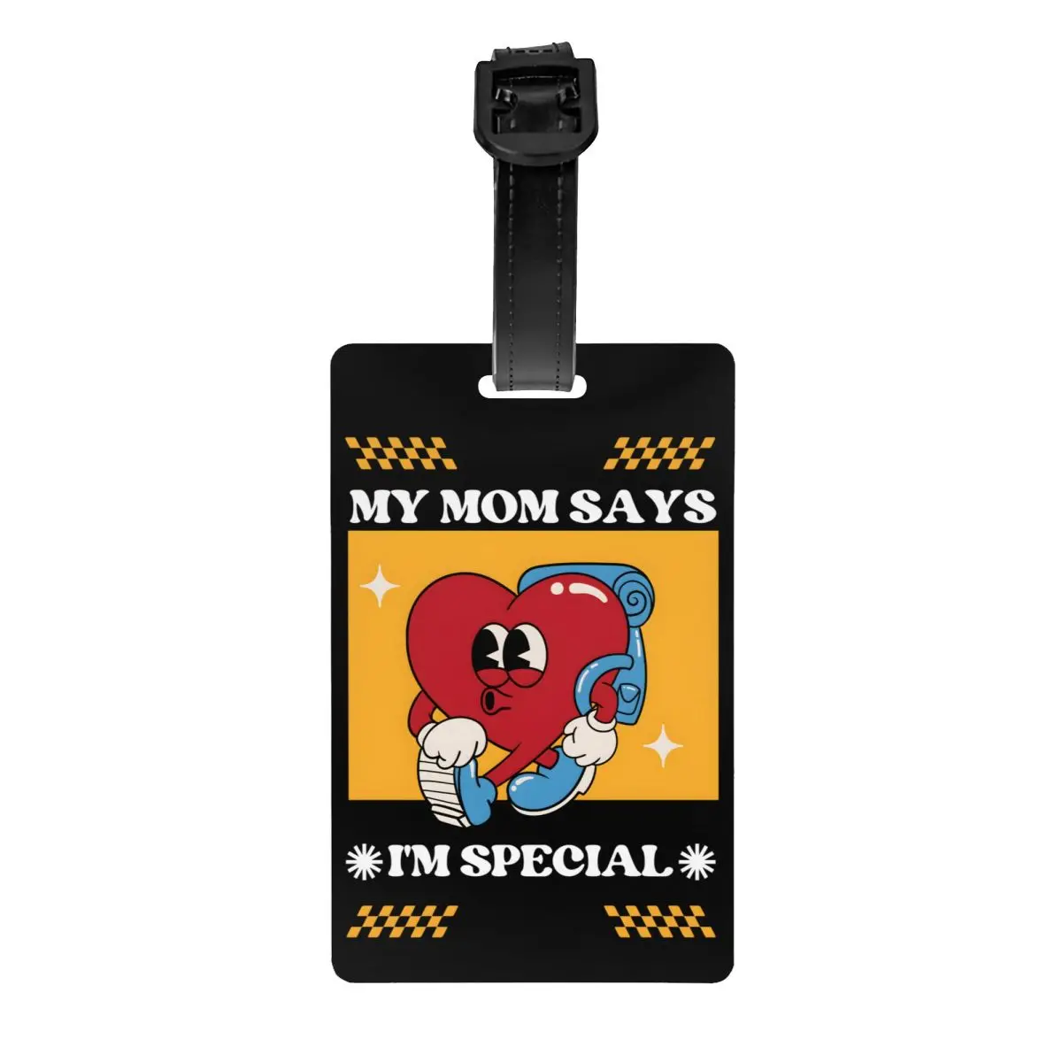 Custom My Mom Says I'm Special Luggage Tags for Travel Suitcase Privacy Cover Name ID Card
Custom My Mom Says I'm Special Luggage Tags for Travel Suitcase Privacy Cover Name ID Card
