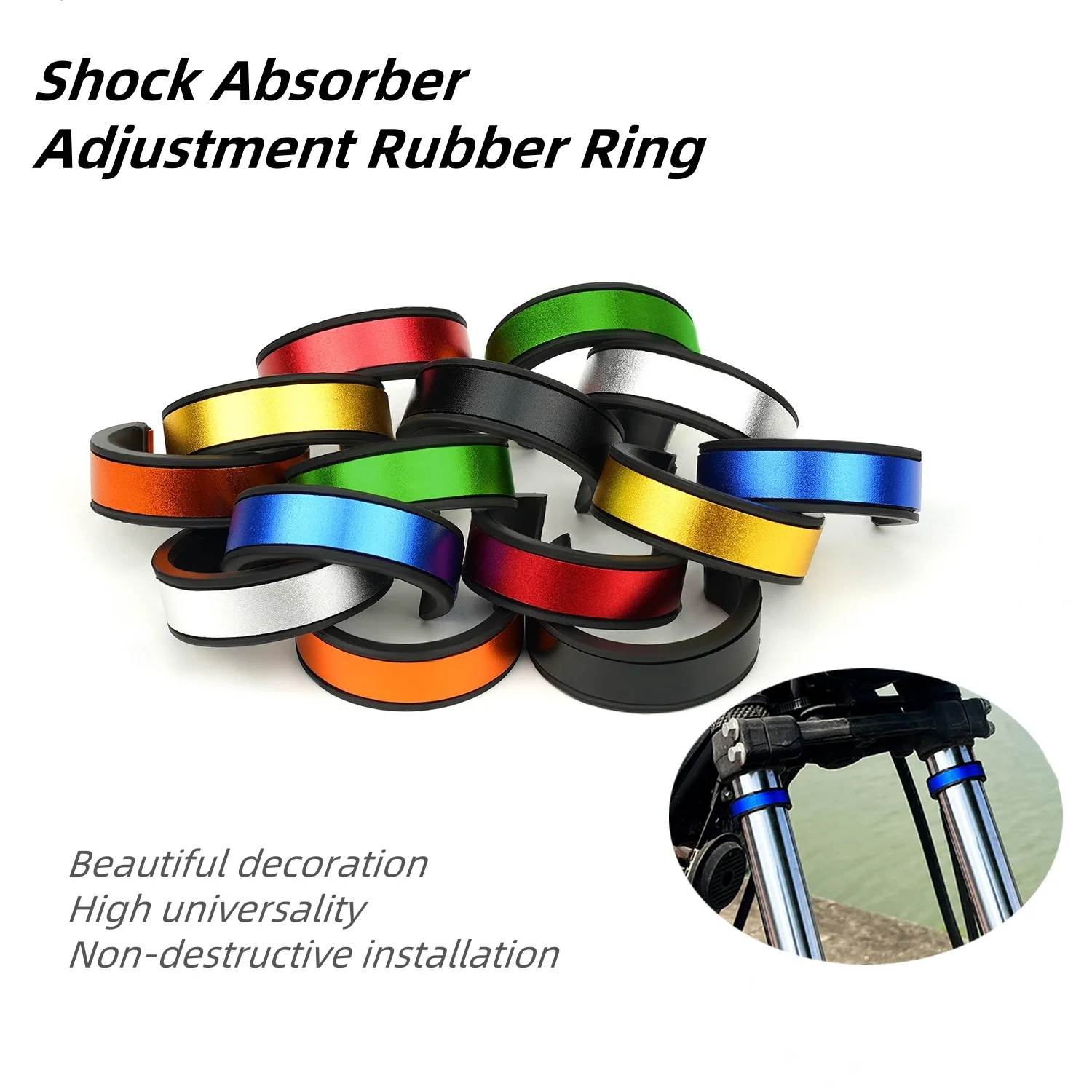 Motorcycle Shock Absorber Adjustment Rubber Ring Accessories 31-34MM/35-37MM For Kawasaki Ninja For YAMAHA MOTO4U 2PCS Universa
Motorcycle Shock Absorber Adjustment Rubber Ring Accessories 31-34MM/35-37MM For Kawasaki Ninja For YAMAHA MOTO4U 2PCS Universa