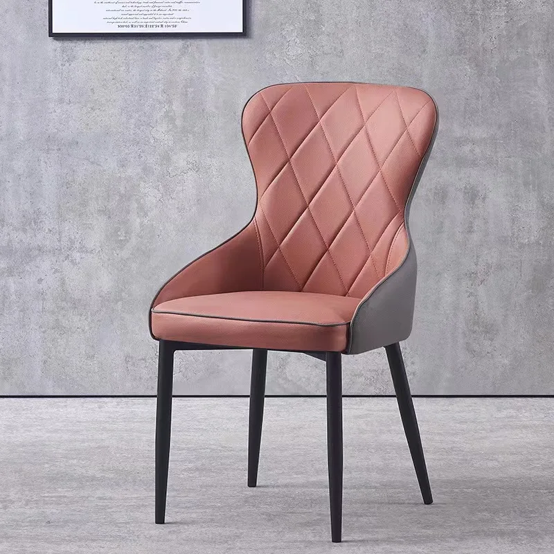 Hot Sell Nordic High Quality Furniture Leather Metal Frame Dining Room Hotel Dining Chairs With Metal Legs
Hot Sell Nordic High Quality Furniture Leather Metal Frame Dining Room Hotel Dining Chairs With Metal Legs