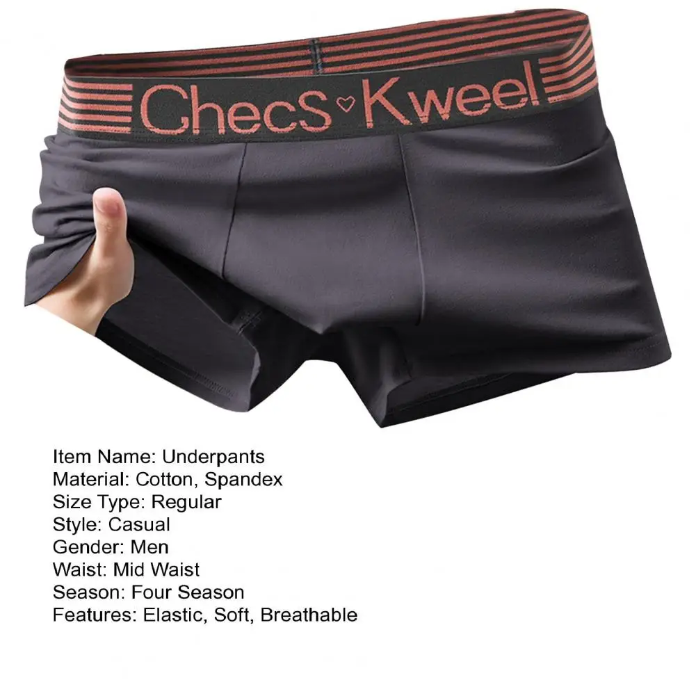 Men Boxers Elastic Mid Waist Letter Pattern Breathable U Convex Quick Dry Moisture-wicking Firm Stitching Underpants Underwear
Men Boxers Elastic Mid Waist Letter Pattern Breathable U Convex Quick Dry Moisture-wicking Firm Stitching Underpants Underwear