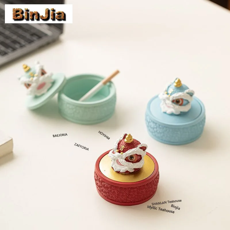 Lion Dance Gong And Drum Ashtray Elegant Tobacco Smoke Odor Removal Ash Tray Household Weed Smoking Cafes Equipment Collection
Lion Dance Gong And Drum Ashtray Elegant Tobacco Smoke Odor Removal Ash Tray Household Weed Smoking Cafes Equipment Collection