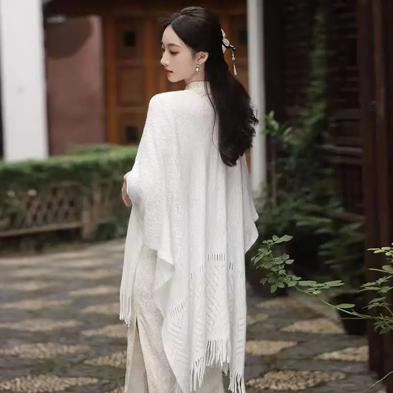 Retro Artistic Knitted Shawl Outerwear Cardigan Spring 2026 Women's Fashion Warmth Winter Collection Yangjing Brand
Retro Artistic Knitted Shawl Outerwear Cardigan Spring 2026 Women's Fashion Warmth Winter Collection Yangjing Brand