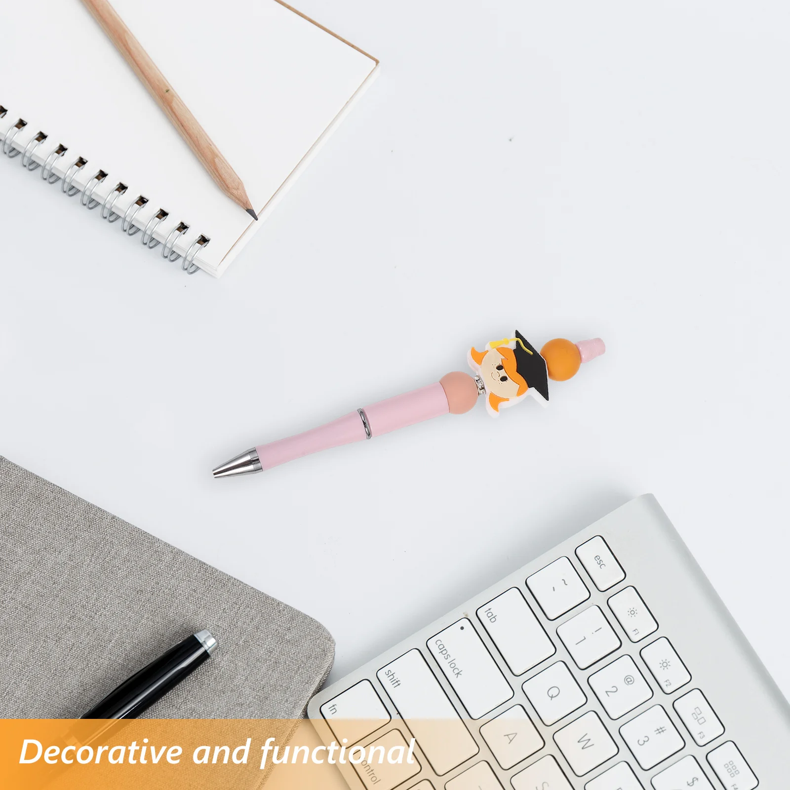 Beaded Ballpoint Pen Graduation Theme Cap Top Decorative Functional Comfortable Silicone Grip Smooth Ink Flow Ideal Student
Beaded Ballpoint Pen Graduation Theme Cap Top Decorative Functional Comfortable Silicone Grip Smooth Ink Flow Ideal Student