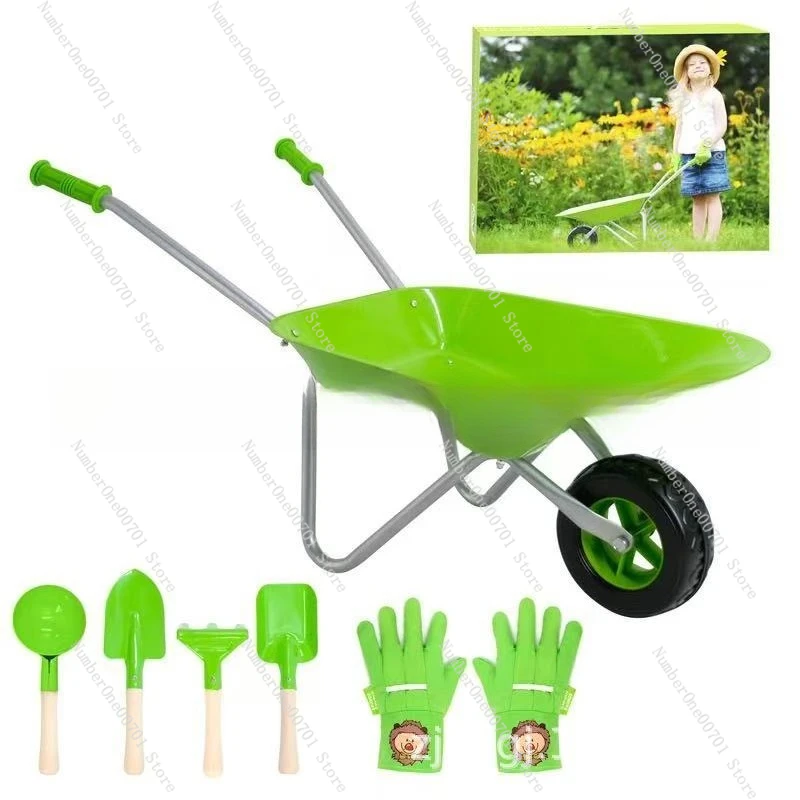 Kids Outdoor Wheelbarrow, Green Garden Play Set for Balance Training & Physical Activity, Sturdy Toy for Kindergarten
Kids Outdoor Wheelbarrow, Green Garden Play Set for Balance Training & Physical Activity, Sturdy Toy for Kindergarten