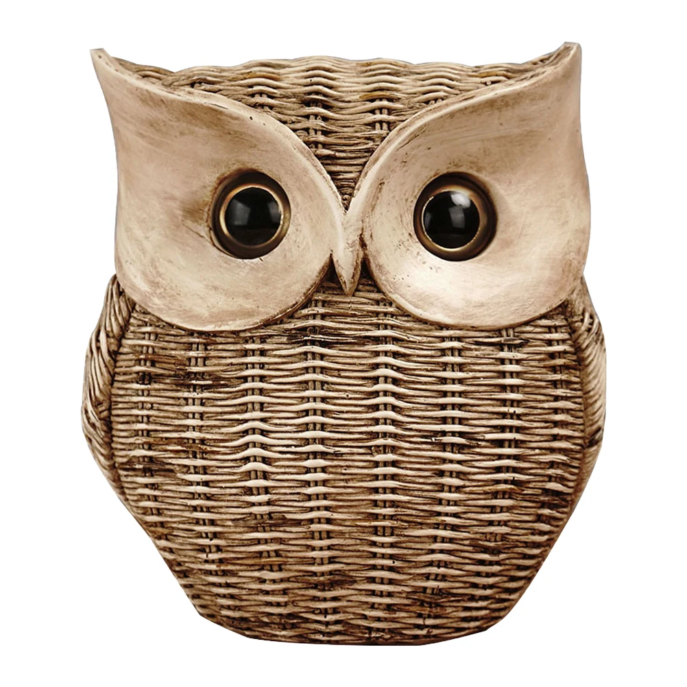 Rattan Owl Decor Small Figurine Resin Cartoon Home Decorations Creative Desktop Ornament Delicate Craft Unique Design Long
Rattan Owl Decor Small Figurine Resin Cartoon Home Decorations Creative Desktop Ornament Delicate Craft Unique Design Long