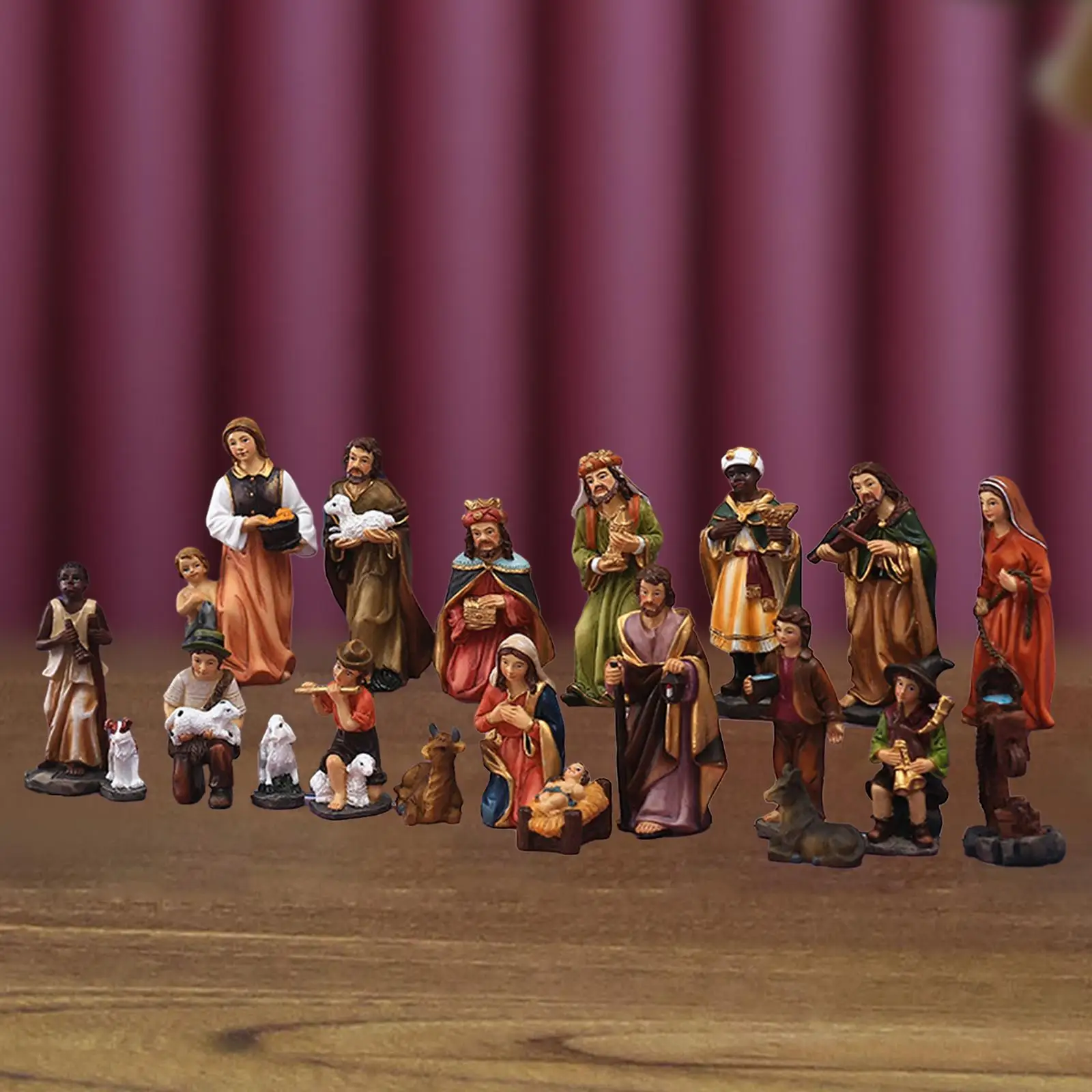 20x Nativity Sets for Christmas Decorative Tabletop Decorations Resin Statue Collectibles for Church Home Holiday Christmas
20x Nativity Sets for Christmas Decorative Tabletop Decorations Resin Statue Collectibles for Church Home Holiday Christmas