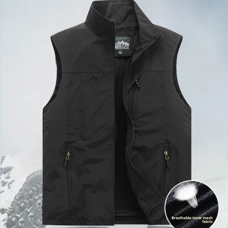 UPF50+ Sleeveless Jacket Men's Outdoor Sun Protection Utility Vest Fishing Vest Lightweight Plus Size Workwear Tops Cargo Vest
UPF50+ Sleeveless Jacket Men's Outdoor Sun Protection Utility Vest Fishing Vest Lightweight Plus Size Workwear Tops Cargo Vest
