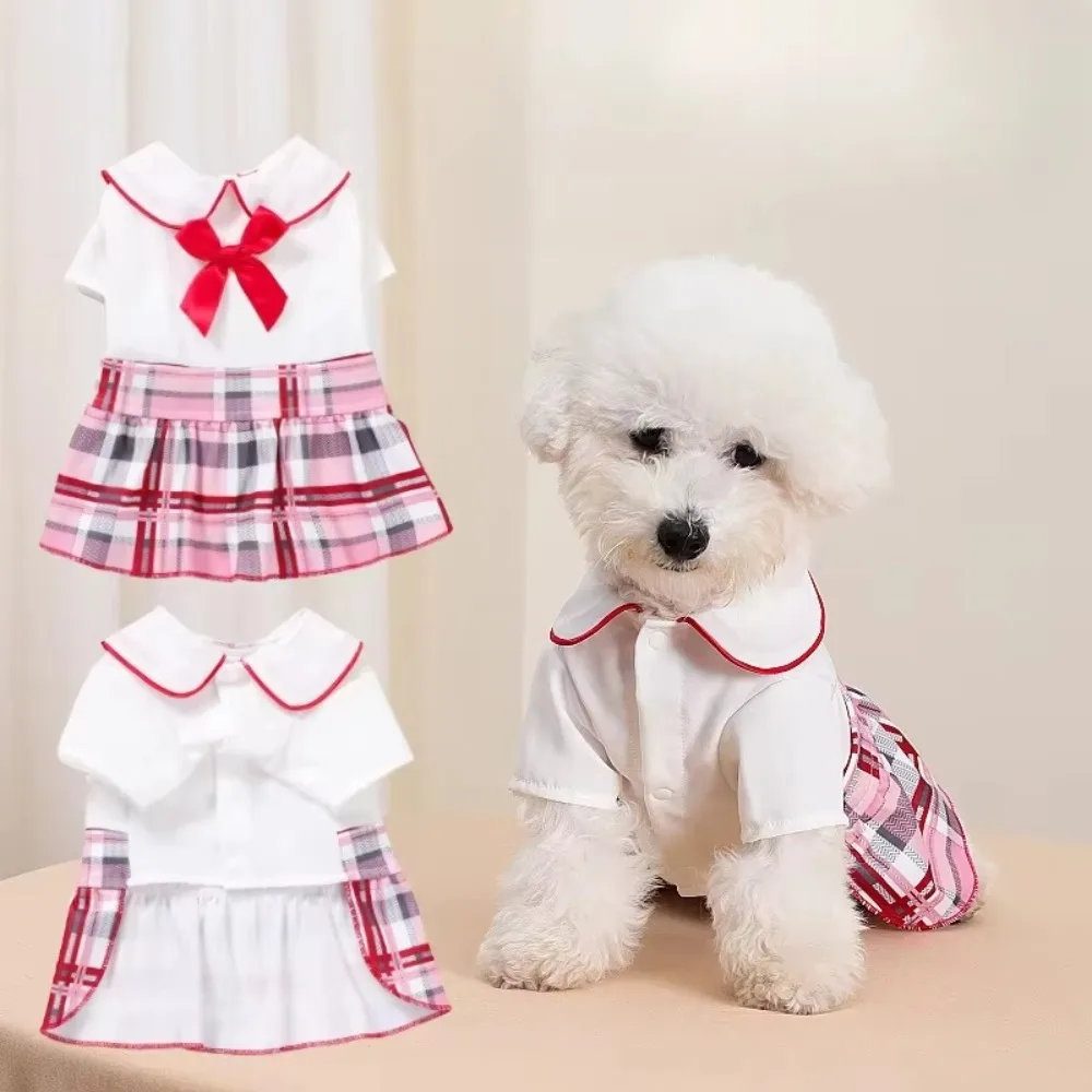 Universal Cute Pet Shirt Skirt Washable Polyester Dog Plaid Shirt Skirt Comfortable Pet Dress For Small Dog
Universal Cute Pet Shirt Skirt Washable Polyester Dog Plaid Shirt Skirt Comfortable Pet Dress For Small Dog