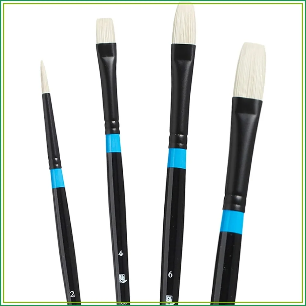 Professional Acrylic & Oil Brush Set, Synthetic, 4 Piece, Versatile Art Supplies
Professional Acrylic & Oil Brush Set, Synthetic, 4 Piece, Versatile Art Supplies