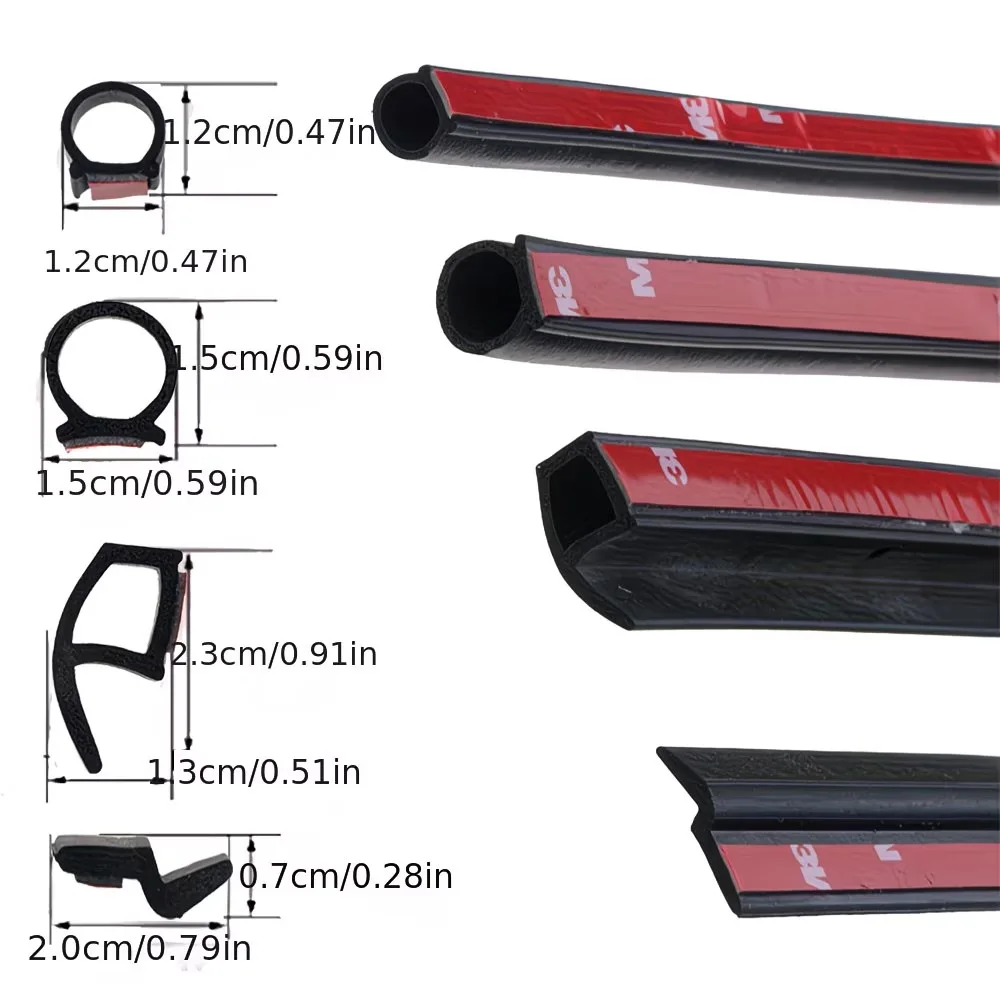 Car Door Weather Strip Rubber Sealant Self-adhesive Noise Insulation Anti-dust Waterproof Strip for Auto Door Hood
Car Door Weather Strip Rubber Sealant Self-adhesive Noise Insulation Anti-dust Waterproof Strip for Auto Door Hood