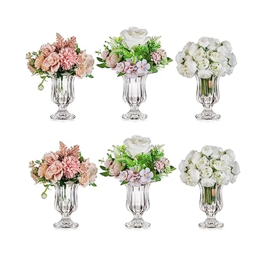 Centerpieces application, crystal clear glass, transparent, ribbed texture and footed pedestal design for elegant dining table
Centerpieces application, crystal clear glass, transparent, ribbed texture and footed pedestal design for elegant dining table