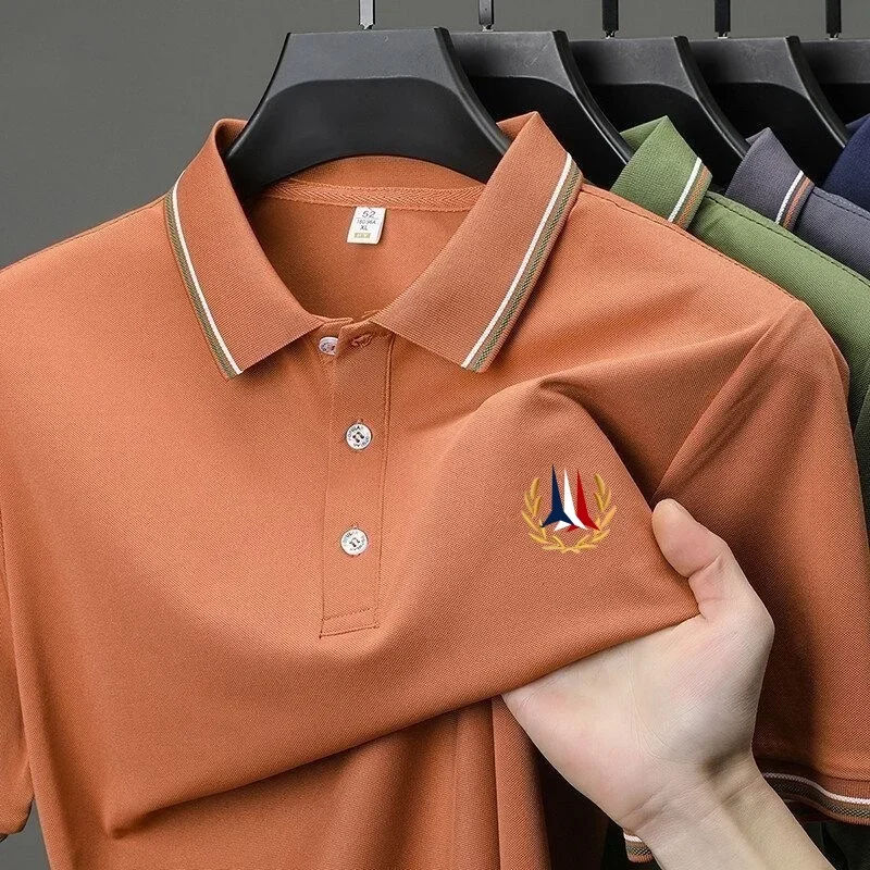 New Men's High-quality Short Sleeved Polo Shirt, Summer Fashion, Casual, Business, Breathable, Cool Top
New Men's High-quality Short Sleeved Polo Shirt, Summer Fashion, Casual, Business, Breathable, Cool Top
