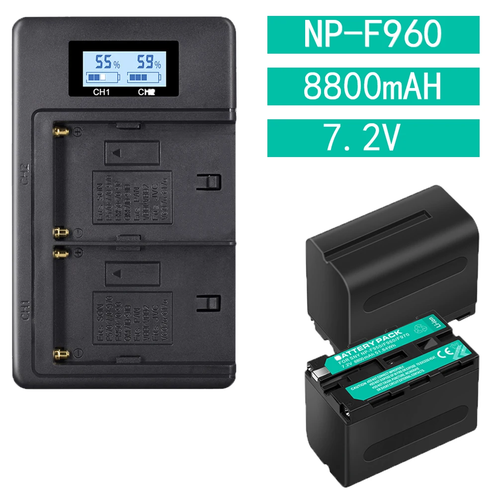 NP-F960 NPF960 NP F960 Camrera Battery For SONY F970 F960 F770 F750 F550 F570 CCD-RV100 MC1500C PLM-100 With LCD Dual Charger
NP-F960 NPF960 NP F960 Camrera Battery For SONY F970 F960 F770 F750 F550 F570 CCD-RV100 MC1500C PLM-100 With LCD Dual Charger