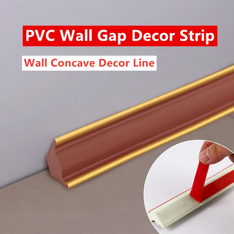 PVC Self-Adhesive Wall Concave Decoration Line Antifouling 3D Wall Sticker Wall Gap Decor Strip Ceiling Baseboard Trim Line
PVC Self-Adhesive Wall Concave Decoration Line Antifouling 3D Wall Sticker Wall Gap Decor Strip Ceiling Baseboard Trim Line
