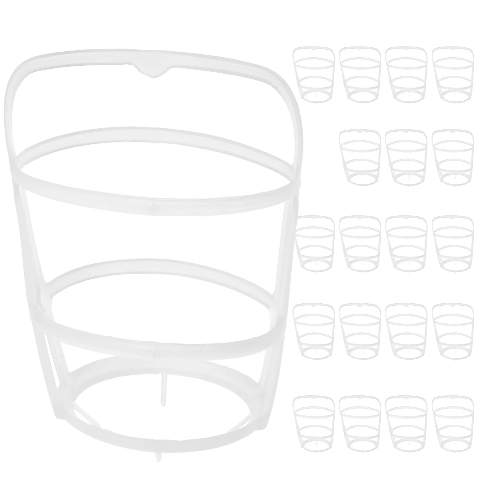20PCS Infusion Bottle Hanging Nets Thick Plastic Saline Bottle Cages Reusable Hospital Clinic Infusion Holder for Infusion Stand
20PCS Infusion Bottle Hanging Nets Thick Plastic Saline Bottle Cages Reusable Hospital Clinic Infusion Holder for Infusion Stand