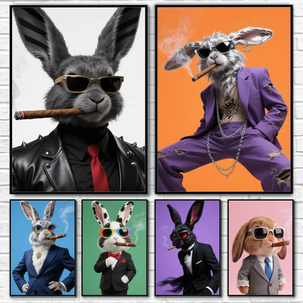 Cool Fashion Rabbit Suit Poster Sticky Wall Art Printing Waterproof Home Living Bed Room Bar Hallway Aesthetic Decor
Cool Fashion Rabbit Suit Poster Sticky Wall Art Printing Waterproof Home Living Bed Room Bar Hallway Aesthetic Decor