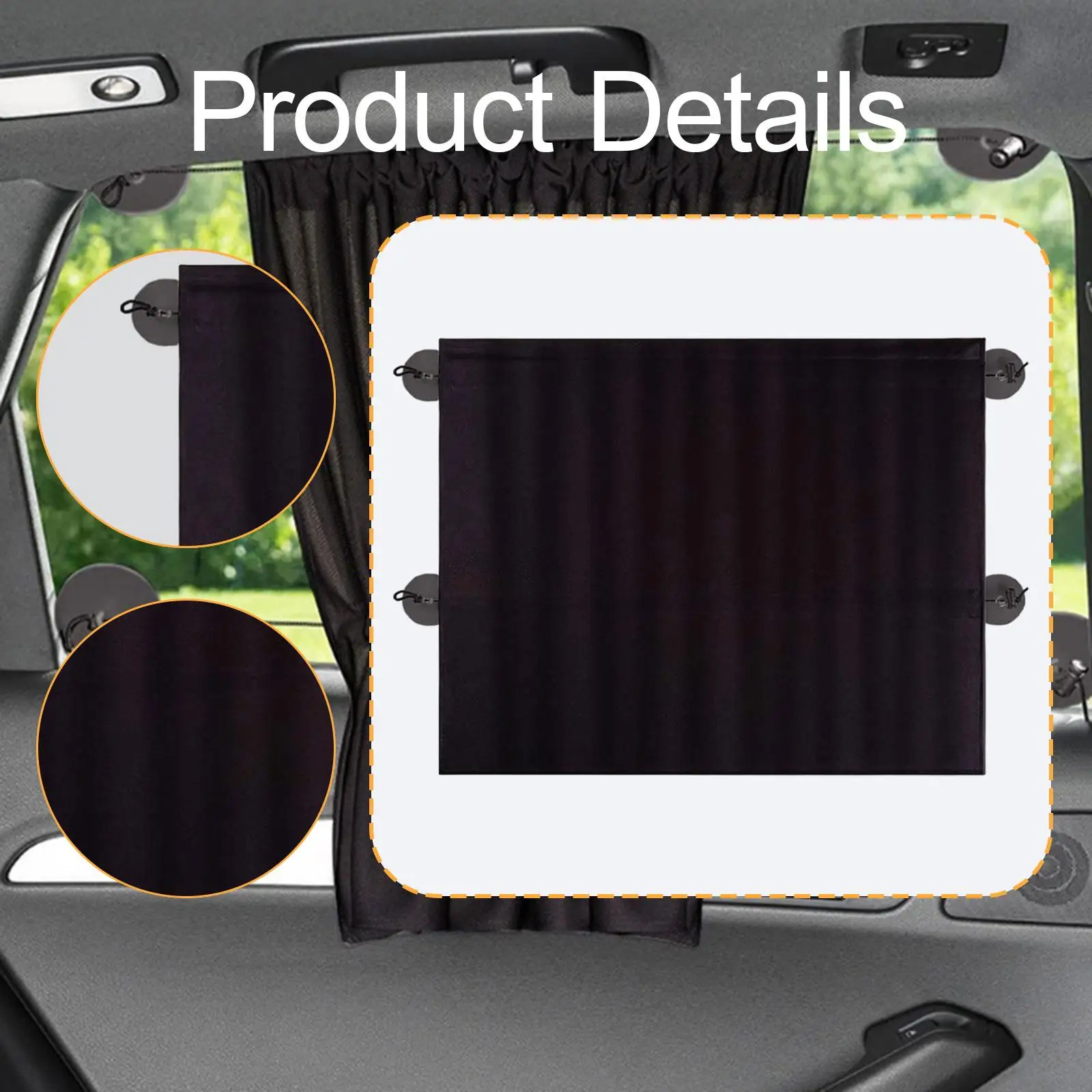 Vehicle Sun Shades Curtain Privacy Protection Sunshade Universal Sun Blocker for Car Side Windows Sun Cover
Vehicle Sun Shades Curtain Privacy Protection Sunshade Universal Sun Blocker for Car Side Windows Sun Cover