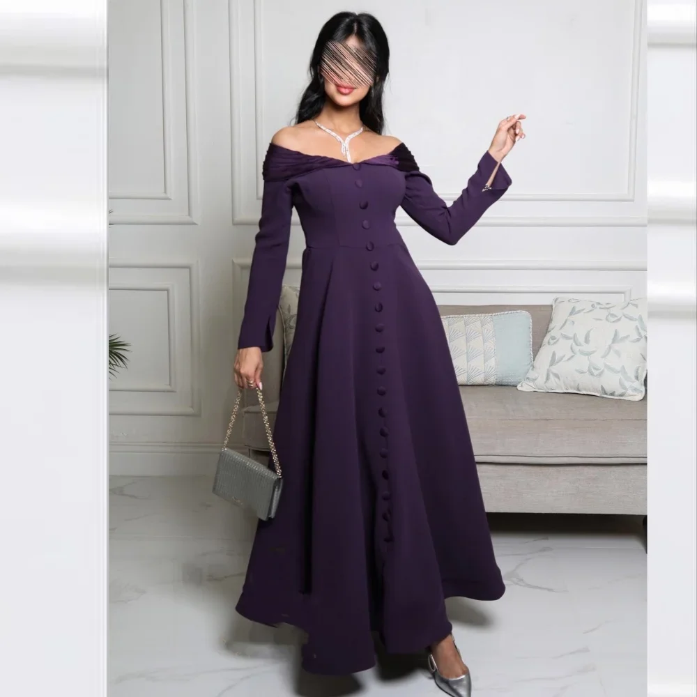 Customized Jersey Button Birthday Valentine's Day A-line Off-the-shoulder Bespoke Occasion Gown Long Dresses
Customized Jersey Button Birthday Valentine's Day A-line Off-the-shoulder Bespoke Occasion Gown Long Dresses