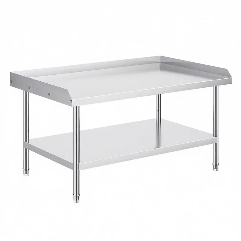Metal Prep Station 30 x 48 x 26 Inch For Kitchen Workshop Garage, 3-Sided Backsplash Adjustable Undershelf Heavy Duty Galvanized Leg Construction
Metal Prep Station 30 x 48 x 26 Inch For Kitchen Workshop Garage, 3-Sided Backsplash Adjustable Undershelf Heavy Duty Galvanized Leg Construction