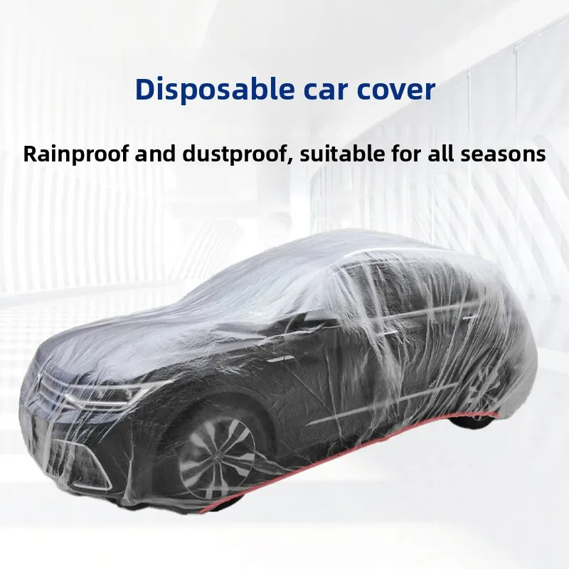 Universal Exterior Waterproof Car Cover disposable plastic PE Automobile Covers Auto Accessories With Elastic Dust Cover Rain
Universal Exterior Waterproof Car Cover disposable plastic PE Automobile Covers Auto Accessories With Elastic Dust Cover Rain