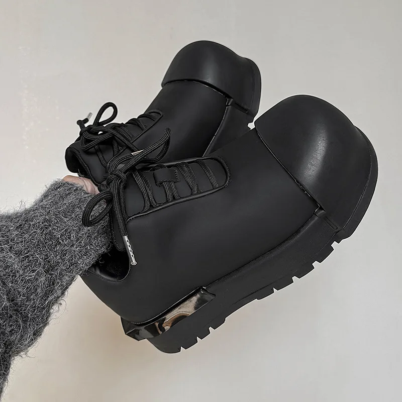 men luxury fashion punk gothic platform shoes black stylish original leather shoe brand designer sneakers big toe footwear male
men luxury fashion punk gothic platform shoes black stylish original leather shoe brand designer sneakers big toe footwear male