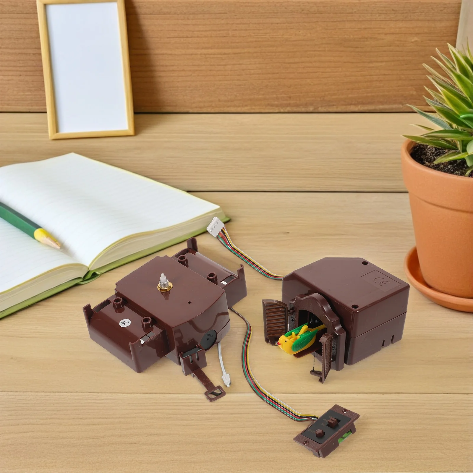 Cuckoo Clock Parts Quartz Movement Mechanism with Hourly Chime Function Easy Install DIY Clock Kit for Home Decor Repair Project
Cuckoo Clock Parts Quartz Movement Mechanism with Hourly Chime Function Easy Install DIY Clock Kit for Home Decor Repair Project