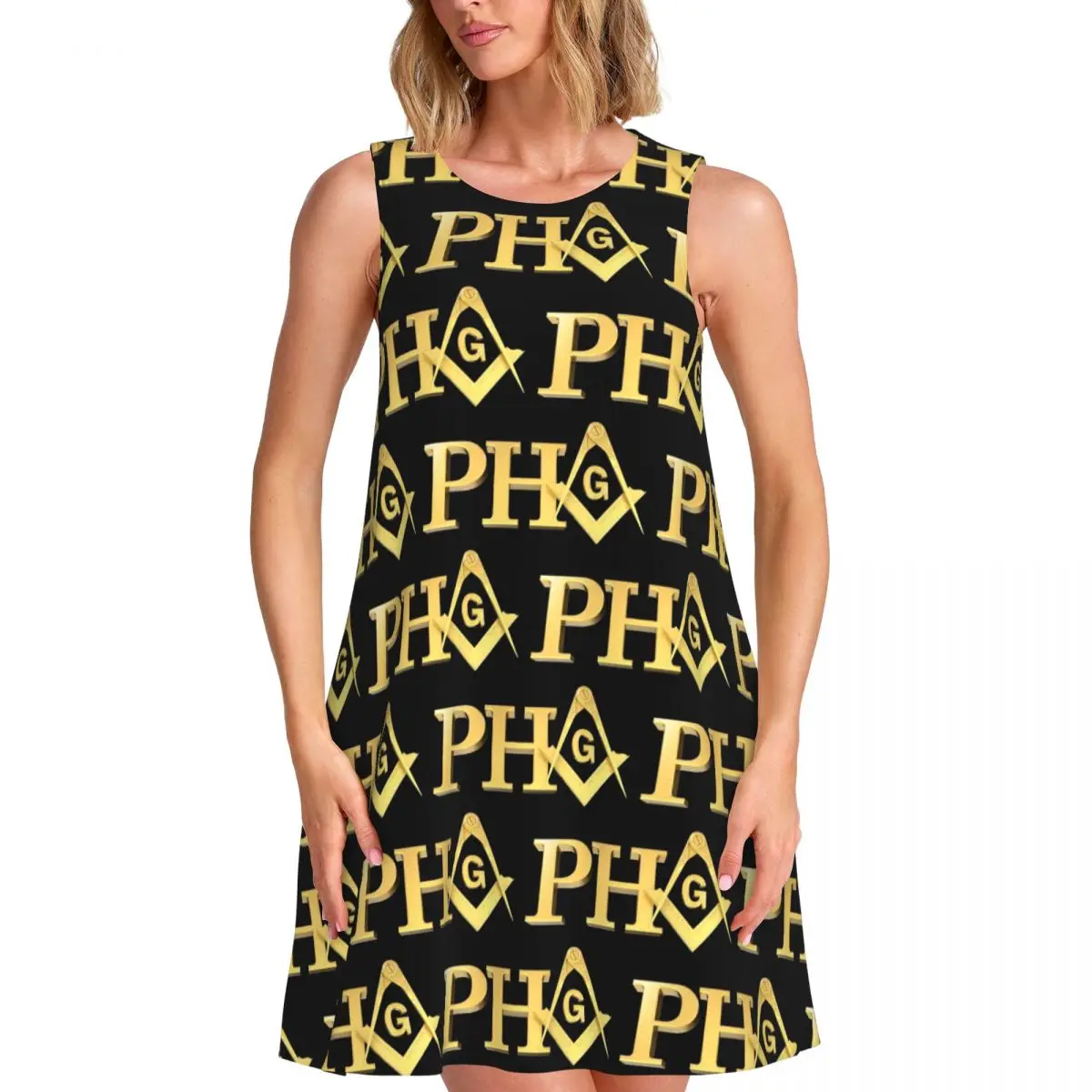Custom Freemason PHA Gold Square & Compass Masonic Hall Sleeveless Dresses Casual Sundresses Beach Sleeveless For Beach Dress
Custom Freemason PHA Gold Square & Compass Masonic Hall Sleeveless Dresses Casual Sundresses Beach Sleeveless For Beach Dress