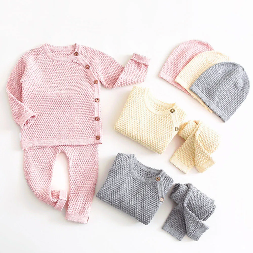Baby Girl Clothing Sets for Infant Knit Cotton Baby Boys Clothes Set Newborn Baby Sweater + Pants 2pcs Kids Outfit
Baby Girl Clothing Sets for Infant Knit Cotton Baby Boys Clothes Set Newborn Baby Sweater + Pants 2pcs Kids Outfit