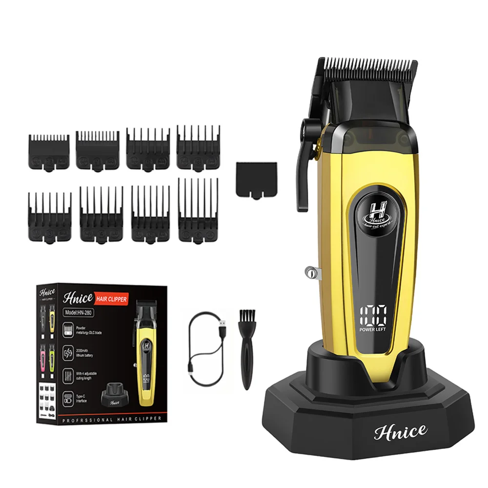 HNICE Professional Grade Men's Hair Clipper with Rechargeable 8 Comb Gift for Barbers Trimmer with Men's haircutting machince
HNICE Professional Grade Men's Hair Clipper with Rechargeable 8 Comb Gift for Barbers Trimmer with Men's haircutting machince