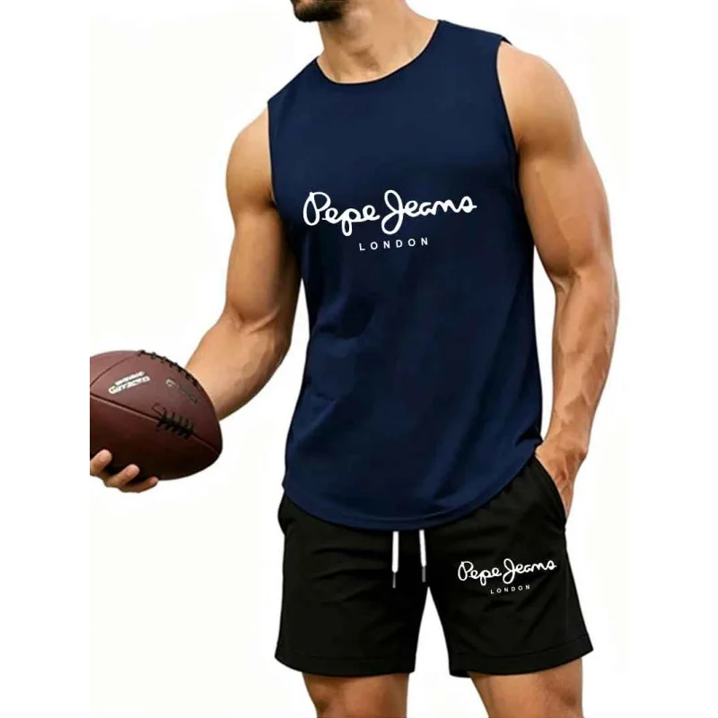 Men's Letter Print Tank Top & Shorts Set, Casual 2-Piece Tracksuit, Streetwear Outfit, EU Size Available, Summer
Men's Letter Print Tank Top & Shorts Set, Casual 2-Piece Tracksuit, Streetwear Outfit, EU Size Available, Summer