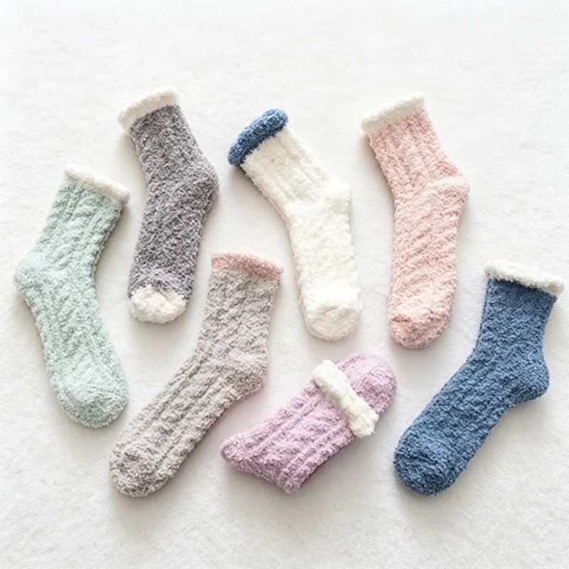 Women's Thick Soft Cashmere Sock Warm Sleep Bed Socks Fluffy Sox Autumn Winter Coral Velvet Floor Warmer New Year Gifts
Women's Thick Soft Cashmere Sock Warm Sleep Bed Socks Fluffy Sox Autumn Winter Coral Velvet Floor Warmer New Year Gifts