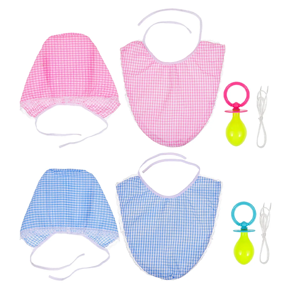 2 Sets Bibs Funny Baby Clothes Decorative Cosplay Pacifier Outfits Prom Fancy Costumes Adult Dress
2 Sets Bibs Funny Baby Clothes Decorative Cosplay Pacifier Outfits Prom Fancy Costumes Adult Dress