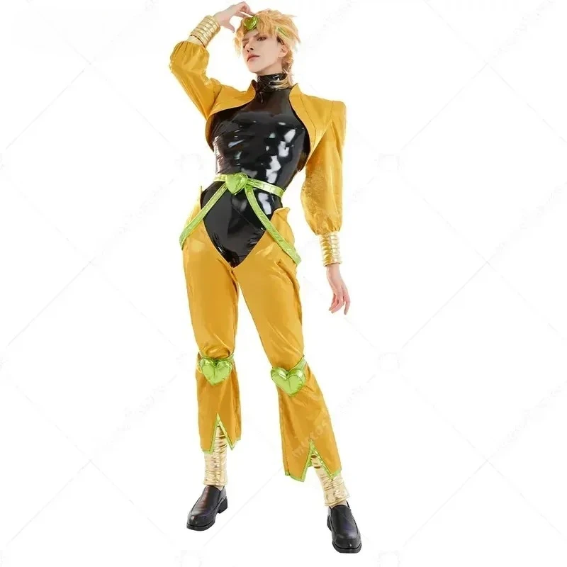 Miccostumes Unisex Full Set Yellow and Black Dio Cosplay Costume with Headdress and Bracers for Halloween Cosplay Costume
Miccostumes Unisex Full Set Yellow and Black Dio Cosplay Costume with Headdress and Bracers for Halloween Cosplay Costume
