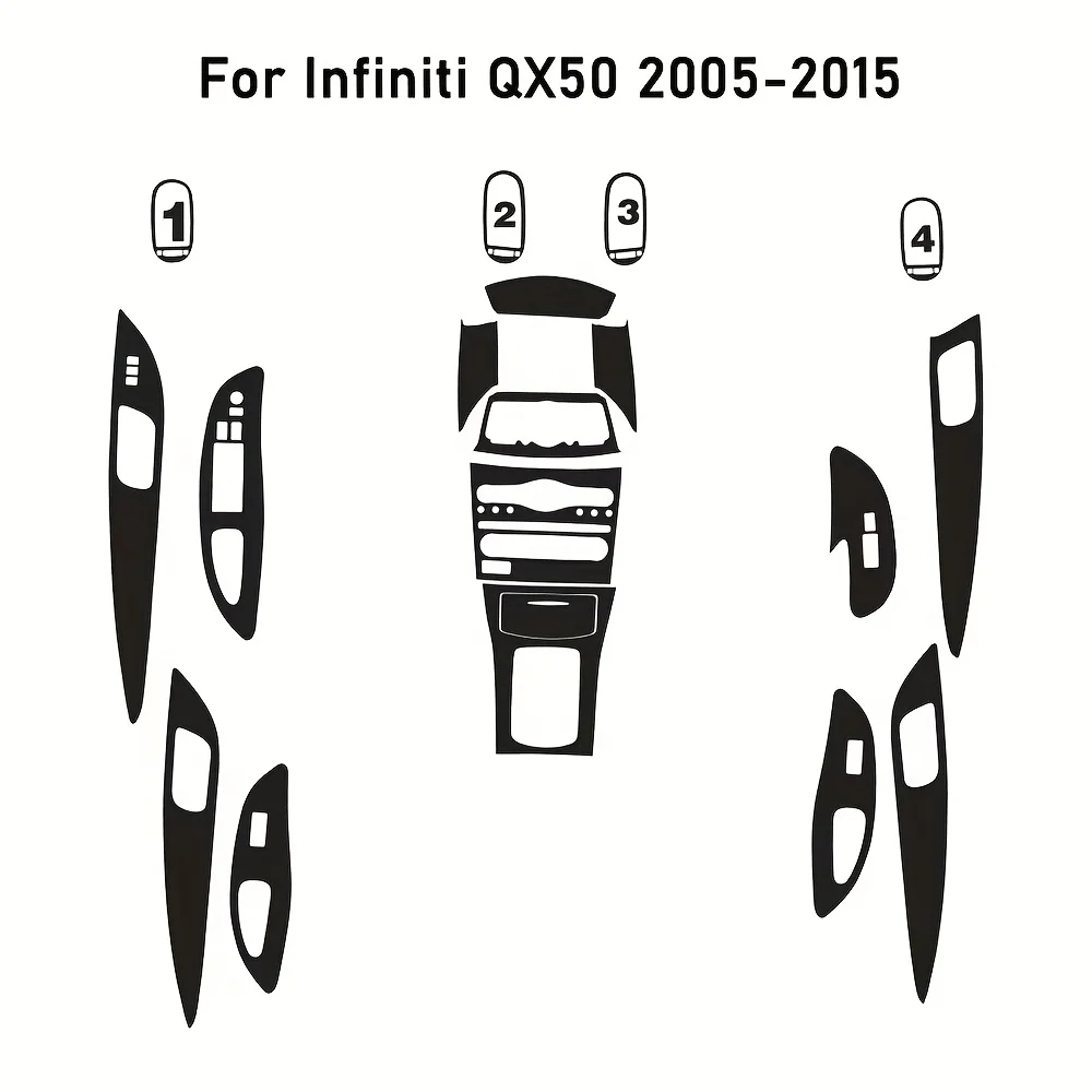 Для Infiniti QX50 2005-2015 внутренняя центральная панель управления дверная ручка 5D наклейки из углеродного волокна наклейки аксессуары для стайлинга автомобилей
Для Infiniti QX50 2005-2015 внутренняя центральная панель управления дверная ручка 5D наклейки из углеродного волокна наклейки аксессуары для стайлинга автомобилей
