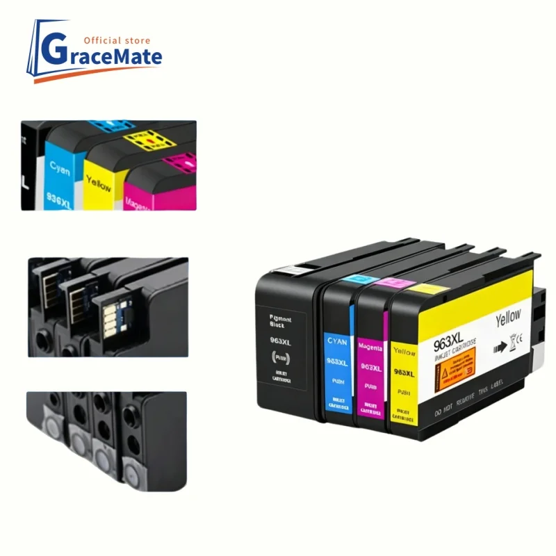 963 XL Ink Cartridge For HP 963XL HP963 Compatible OfficeJet Pro 9010 9012 9013 9014 9015 9019 9020 9022 9025 Printer
963 XL Ink Cartridge For HP 963XL HP963 Compatible OfficeJet Pro 9010 9012 9013 9014 9015 9019 9020 9022 9025 Printer