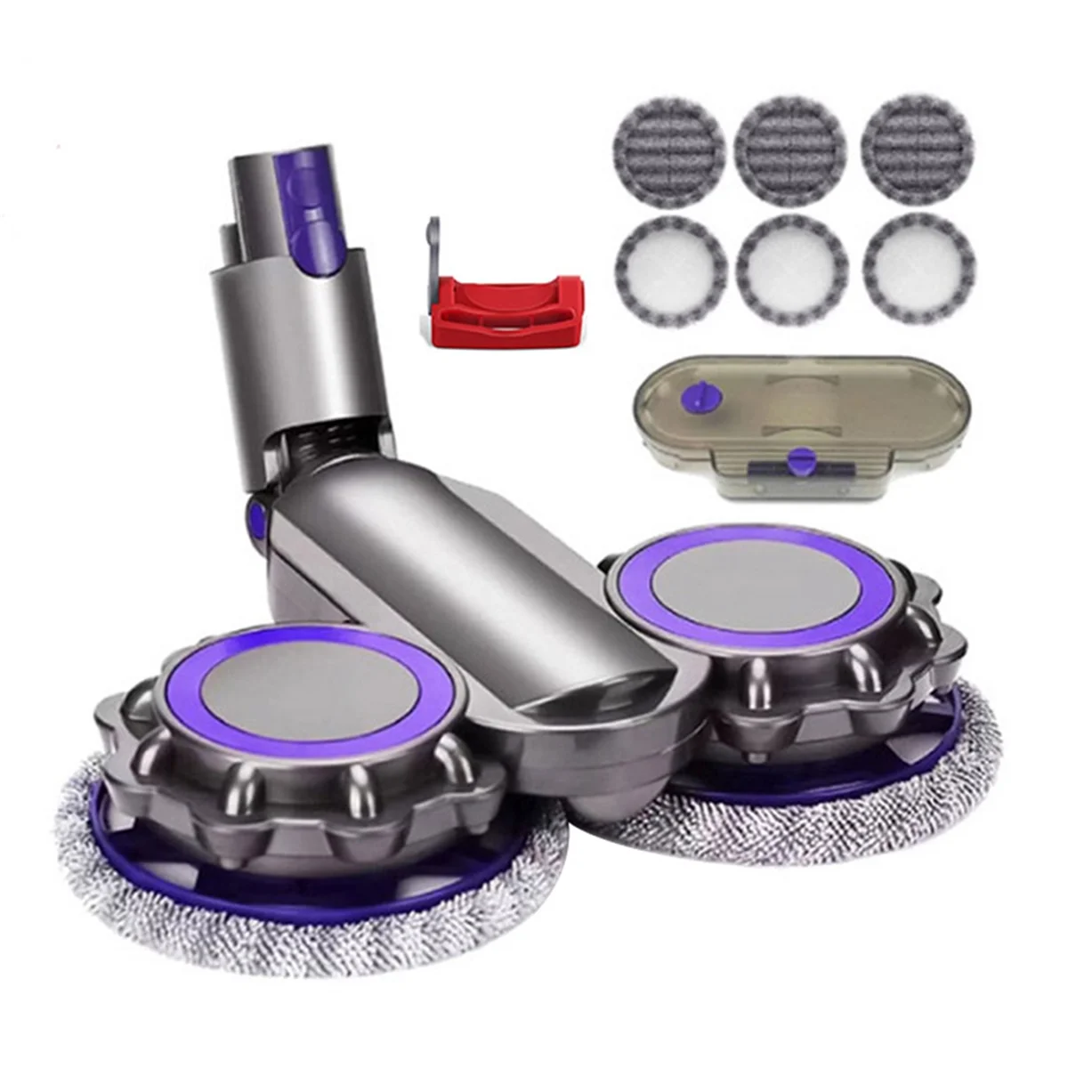 Electric Floor Mop Head for Dyson V7 V8 V11 V10 V15 Vacuum Cleaner Attachment with Water Trank with Switch Trigger
Electric Floor Mop Head for Dyson V7 V8 V11 V10 V15 Vacuum Cleaner Attachment with Water Trank with Switch Trigger