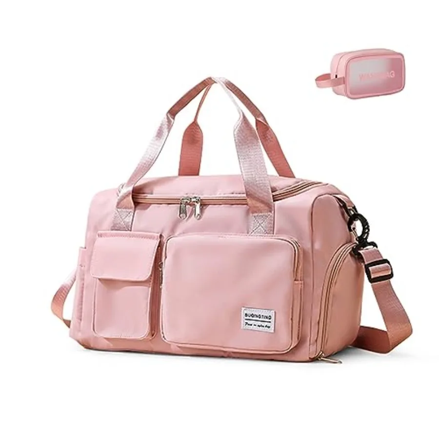 Small Gym Bag for Women, Travel Duffle Bag Carry On Weekender Bag with Shoe Compartment
Small Gym Bag for Women, Travel Duffle Bag Carry On Weekender Bag with Shoe Compartment