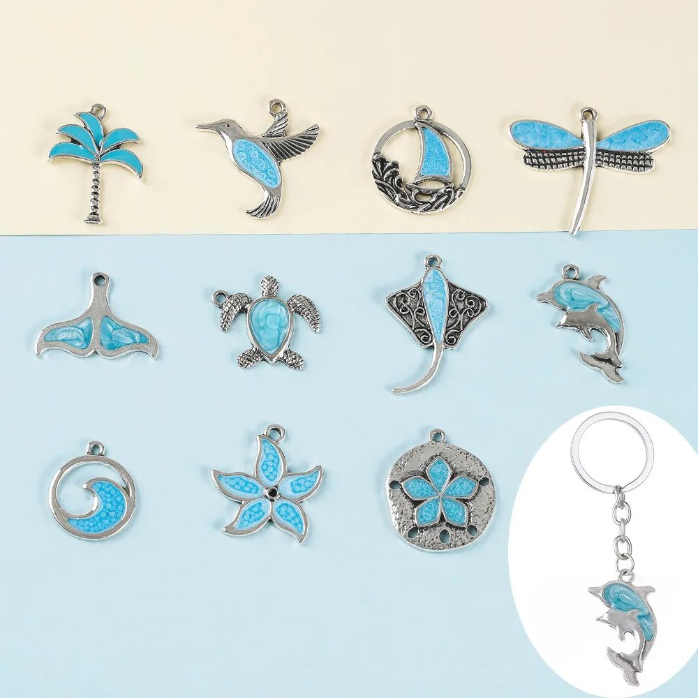 10pcs Lake Color Dolphin Animal Charms Silver Color Pendants Antique Jewelry Making DIY Handmade Craft Handmade Craft Accessorie
10pcs Lake Color Dolphin Animal Charms Silver Color Pendants Antique Jewelry Making DIY Handmade Craft Handmade Craft Accessorie