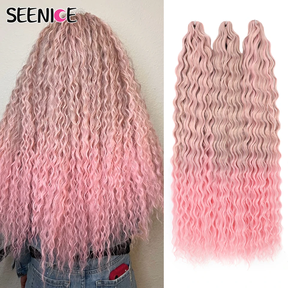 5-10Pcs Ariel Water Wave Twist Crochet Hair 22 30Inch Synthetic Braids Hair Ombre Blonde Pink Deep Wave Braiding Hair Extensions
5-10Pcs Ariel Water Wave Twist Crochet Hair 22 30Inch Synthetic Braids Hair Ombre Blonde Pink Deep Wave Braiding Hair Extensions