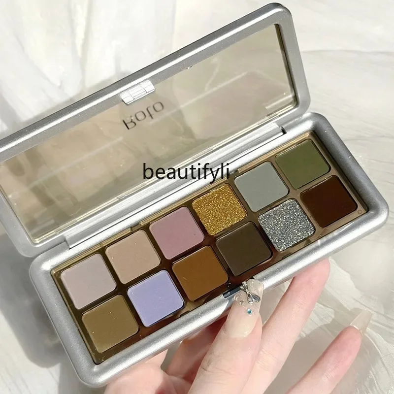 Grey powder cement plate 12 color eyeshadow plate earth color pearlescent matte smoky makeup
Grey powder cement plate 12 color eyeshadow plate earth color pearlescent matte smoky makeup