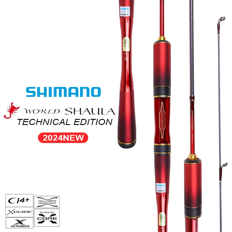 SHIMANO 2024 New WORLD SHAULA TECHNICAL EDITION 3/4 Sections Stream Spinning Rod Fuji Ring C14+ Carbon Fiber Fishing Rod
SHIMANO 2024 New WORLD SHAULA TECHNICAL EDITION 3/4 Sections Stream Spinning Rod Fuji Ring C14+ Carbon Fiber Fishing Rod