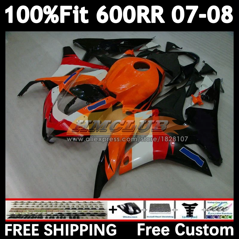 New orange Injection For HONDA 600CC CBR 600 RR CBR600 CC 600RR 600F5 F5 60No.124 CBR600RR 07 08 CBR600F5 2007 2008 OEM Fairing
New orange Injection For HONDA 600CC CBR 600 RR CBR600 CC 600RR 600F5 F5 60No.124 CBR600RR 07 08 CBR600F5 2007 2008 OEM Fairing