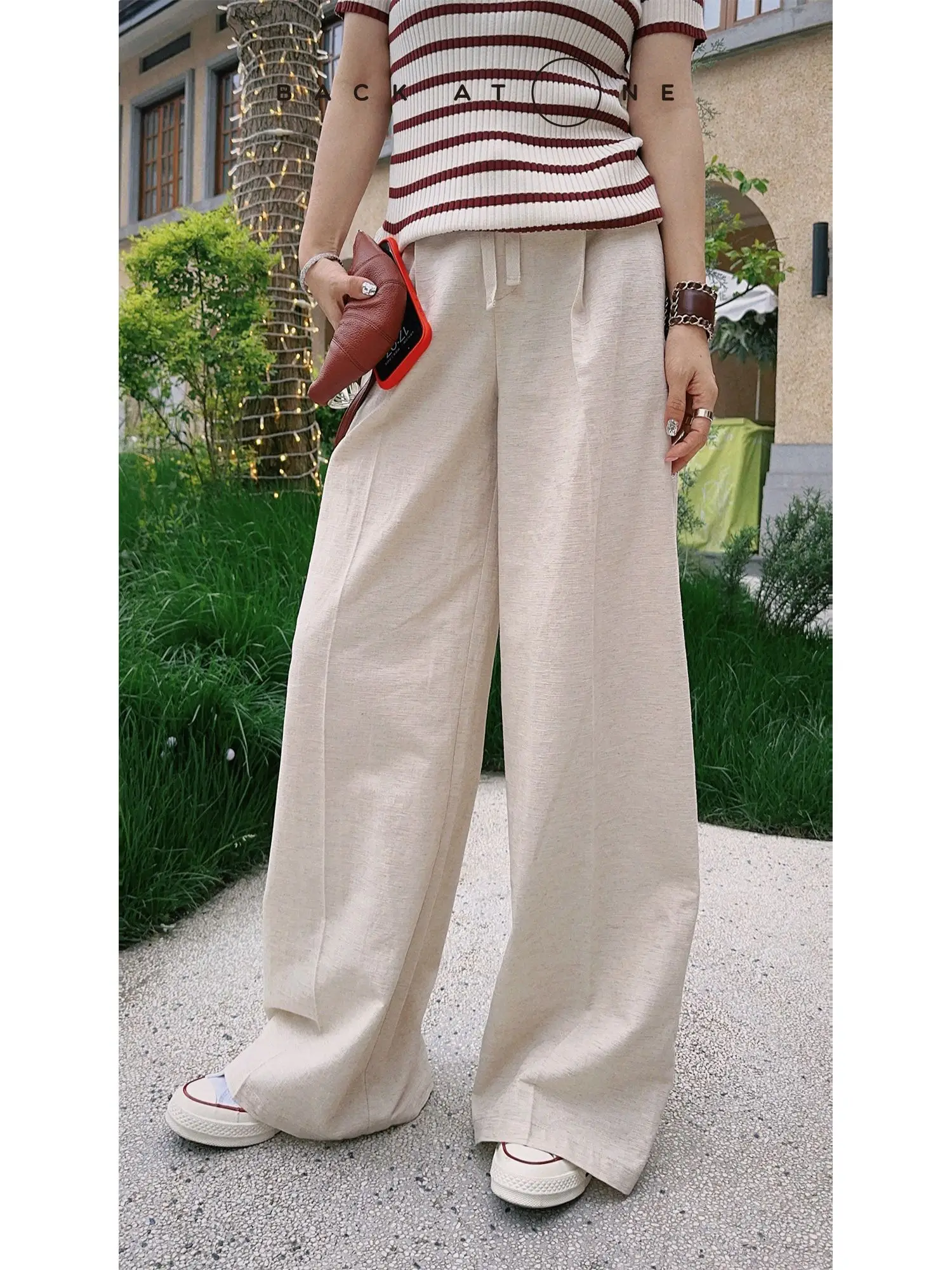 Tang Jialing "Harbor Walk" Women's Cotton Linen Wide Leg Pants Summer Casual Straight Cut Commute Sle l Waist
Tang Jialing "Harbor Walk" Women's Cotton Linen Wide Leg Pants Summer Casual Straight Cut Commute Sle l Waist