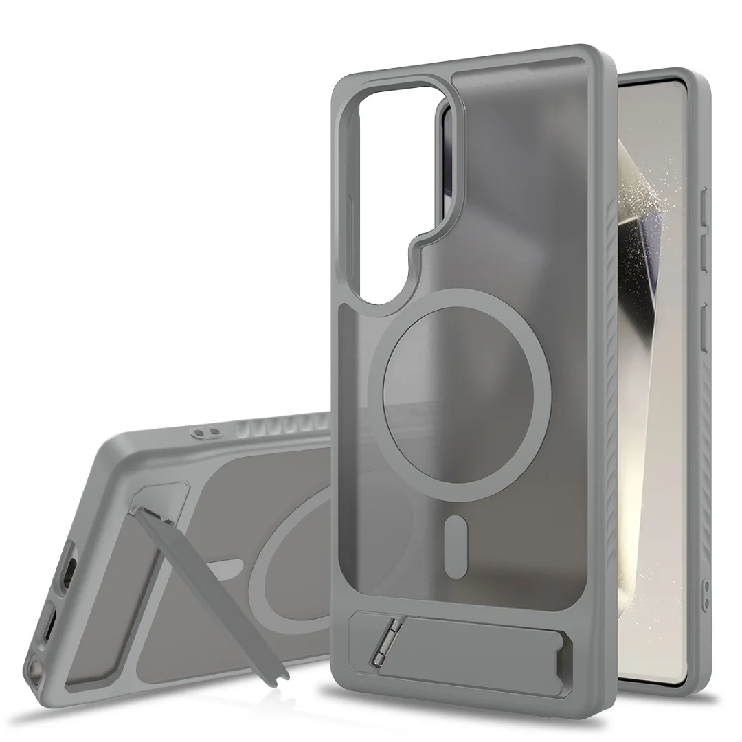 Luxury Bracket Magsafe Case For Samsung Galaxy S23 S25 Ultra S24 Plus Magnetic Wireless Charging Phone Cover With Folding Holder
Luxury Bracket Magsafe Case For Samsung Galaxy S23 S25 Ultra S24 Plus Magnetic Wireless Charging Phone Cover With Folding Holder
