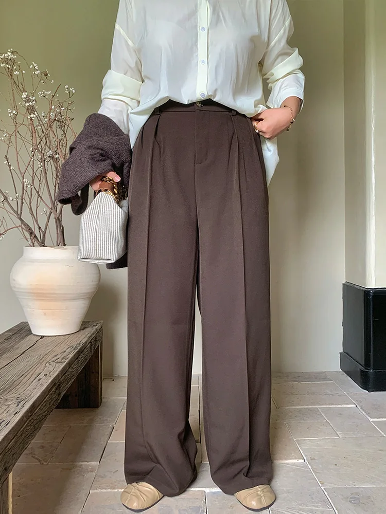 Брюки-палаццо Lin Da Hui однотонные, широкие, в пол, повседневные, больших размеров, для полных женщин, модель Micro Fat Suit Pants
Брюки-палаццо Lin Da Hui однотонные, широкие, в пол, повседневные, больших размеров, для полных женщин, модель Micro Fat Suit Pants